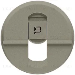 Розетка компьютерная одинарная Legrand Celiane (титан) 68551+67344+80251 68551 + 67344 + 80251