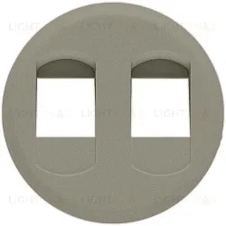 Розетка компьютерная двойная Legrand Celiane (титан) 68552+67344+67344+80251 68552 + 67344 + 80251