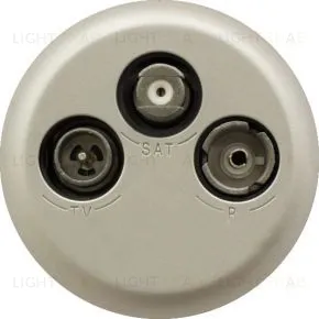 Розетка TV, радио и SAT (спутник) Legrand Celiane (титан) 68585+67388+80251 68585 + 67388 + 80251