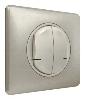 Умный беспроводной выключатель двухклавишный Legrand Netatmo Celiane титан 67774 67774