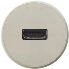 Розетка HDMI Legrand Celiane (титан) 67317+68516+80251 67317 + 68516 + 80251