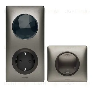 Стартовый пакет "Умный дом" Legrand Netatmo Celiane (шлюз Wi-Fi, умная розетка, главный выключатель "я дома/я вне дома") графит 64828 64828