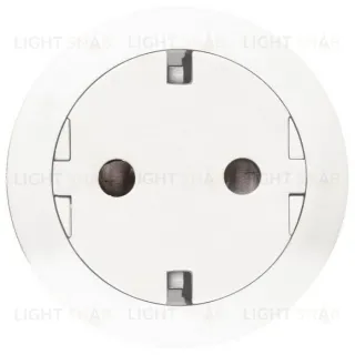 Розетка с заземлением с плоской лицевой панелью Legrand Celiane, безвинтовой зажим (белый) 67166+80251 67166 + 80251