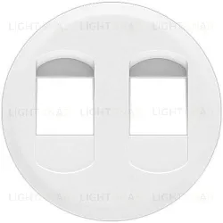 Розетка компьютерная двойная Legrand Celiane (белый) 68252+67344+67344+80251 68252 + 67344 + 80251