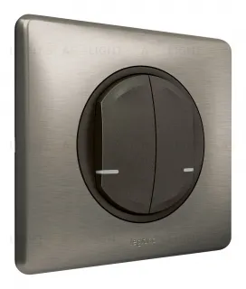 Умный беспроводной выключатель двухклавишный Legrand Netatmo Celiane графит 64894 64894