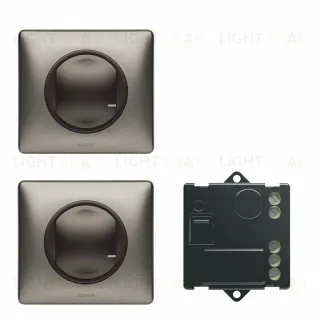 Готовый комплект управления освещением с двух мест Legrand Netatmo Celiane графит 67627 67627