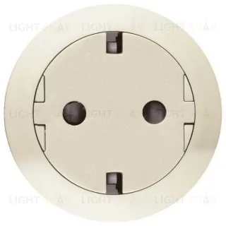 Розетка с заземлением с плоской лицевой панелью Legrand Celiane, безвинтовой зажим (слоновая кость) 67169+80251 67169 + 80251