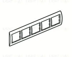 Рамка пятерная Legrand Valena, алюминий 770155 770155