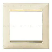 Рамка одинарная Legrand Valena, кремовый глянец/золото 774151 774151