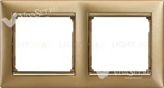 Рамка двойная Legrand Valena матовое золото 770302 770302