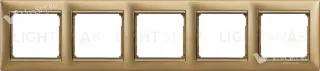 Рамка пятерная Legrand Valena матовое золото 770305 770305