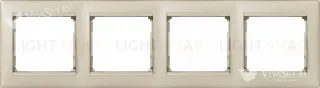Рамка четверная Legrand Valena жемчужный 770474 770474