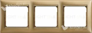 Рамка тройная Legrand Valena матовое золото 770303 770303