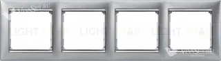 Рамка четверная Legrand Valena матовый алюминий 770334 770334