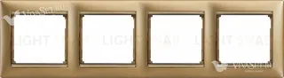 Рамка четверная Legrand Valena матовое золото 770304 770304