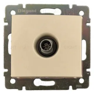 Розетка TV оконечная Legrand Valena, кремовый глянцевый 774330 774330