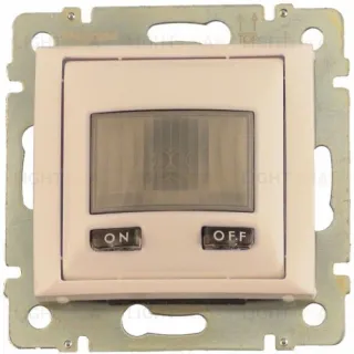 Датчик движения Legrand Valena комфорт 1000 Вт, с N-клемой (3-х проводная схема подключения), кремовый глянцевый 774169 774169