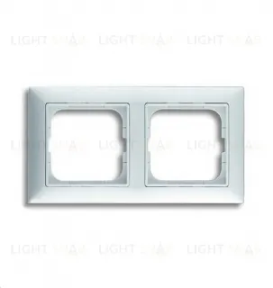 Рамка двойная ABB Basic 55 альпийский белый 2CKA001725A1480 2CKA001725A1480