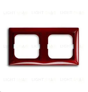 Рамка двойная ABB Basic 55, красная 2CKA001725A1517 2CKA001725A1517