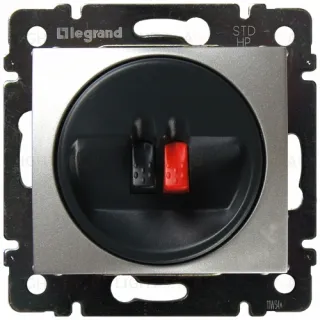 Акустическая розетка одинарная Legrand Valena, алюминий 770223 770223