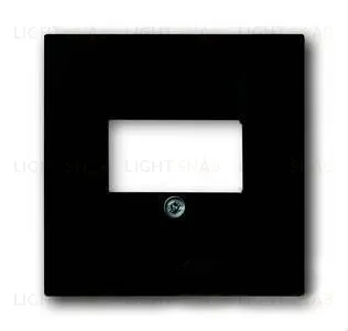 Розетка акустическая ABB Basic 55, шато-черный, цвет механизма черный 2CKA000230A0404+2CKA001724A4315 2CKA000230A0404 + 2CKA001724A4315