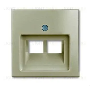 Розетка компьютерная RJ-45 2 выхода ABB Basic 55, шампань 2CKA000230A0412+2CKA001753A0203 2CKA000230A0412 + 2CKA001753A0203