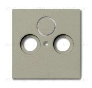 Розетка ТВ + радио проходная ABB Basic 55, шампань 2CKA001724A4311+2CKA000230A0268 2CKA001724A4311 + 2CKA000230A0268