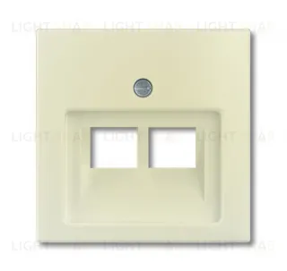 Розетка телефонная Jung (RJ-11/12) 2 разъема ABB Basic 55, слоновая кость 2CKA001753A0097+EPUAE8-8UPO 2CKA001753A0097 + EPUAE8-8UPO