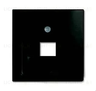 Розетка компьютерная RJ-45 1 выход ABB Basic 55, шато-черный 2CKA000230A0410+2CKA001753A0207 2CKA000230A0410 + 2CKA001753A0207