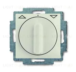 Выключатель жалюзи с поворотной ручкой с фиксацией ABB Basic 55, шале-белый 2CKA001101A0930 2CKA001101A0930
