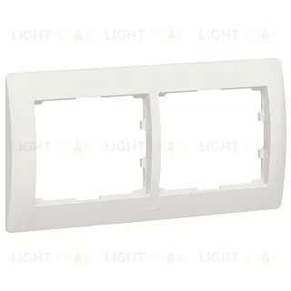 Рамка двойная для горизонтального монтажа Legrand Galea Life перламутр 771502 771502
