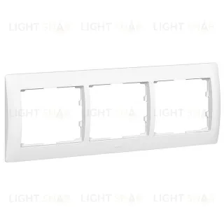 Рамка тройная для горизонтального монтажа Legrand Galea Life белый глянцевый 771003 771003