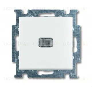 Переключатель одноклавишный с подсветкой ABB Basic 55, белый 2CKA001012A2143 2CKA001012A2143