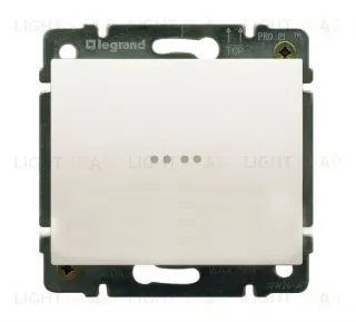 Выключатель одноклавишный с подсветкой Legrand Galea Life 10А/250В (перламутр) 771534+775600 771534 + 775600