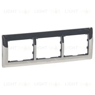 Рамка тройная для горизонтального монтажа Legrand Galea Life хром 771933 771933