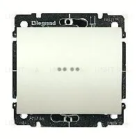 Выключатель одноклавишный проходной с подсветкой Legrand Galea Life (вкл/выкл с 2-х мест) 10А/250В 775602+771534 775602 + 771534