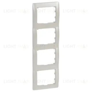Рамка четверная для вертикального монтажа Legrand Galea Life перламутр 771508 771508