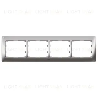 Рамка четверная для горизонтального монтажа Legrand Galea Life хром 771934 771934