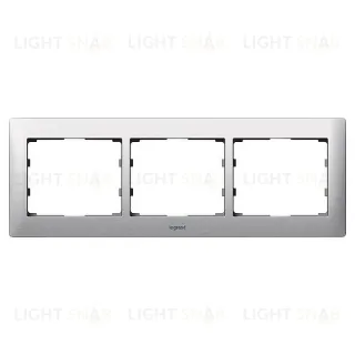 Рамка тройная для горизонтального монтажа Legrand Galea Life шлифованный алюминий 771953 771953