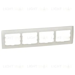 Рамка четверная для горизонтального монтажа Legrand Galea Life перламутр 771504 771504