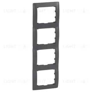 Рамка четверная для вертикального монтажа Legrand Galea Life темная бронза 771208 771208