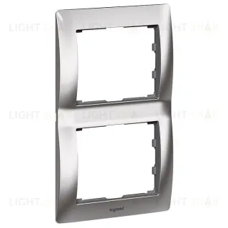 Рамка двойная для вертикального монтажа Legrand Galea Life хром 771936 771936
