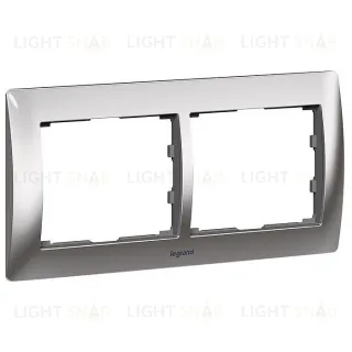 Рамка двойная для горизонтального монтажа Legrand Galea Life хром 771932 771932
