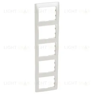 Рамка пятерная для вертикального монтажа Legrand Galea Life перламутр 771509 771509