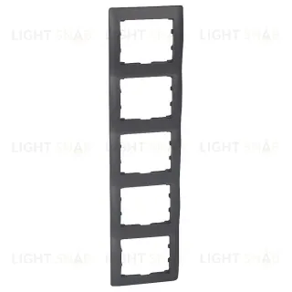 Рамка пятерная для вертикального монтажа Legrand Galea Life темная бронза 771209 771209