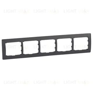 Рамка пятерная для горизонтального монтажа Legrand Galea Life темная бронза 771205 771205