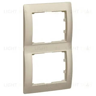 Рамка двойная для вертикального монтажа Legrand Galea Life титан 771406 771406