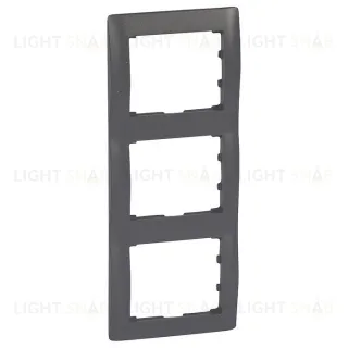 Рамка тройная для вертикального монтажа Legrand Galea Life темная бронза 771207 771207