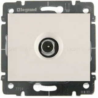 Розетка TV оконечная Legrand Galea Life (перламутр) 775966+771566 775966 + 771566