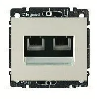Розетка компьютерная двойная Legrand Galea Life RJ45 5-й кат. 775762+771575 775762 + 771575